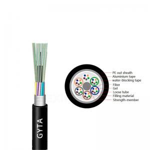 China KEXINT FTTH GYTA Armored Stranded Optical Fiber Cable 4-96 SM Fibers Multitube Outdoor on sale