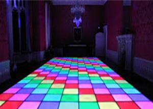 China SMD3538 sound active dj led disco dance floor , warm white beam led disco floor panels on sale