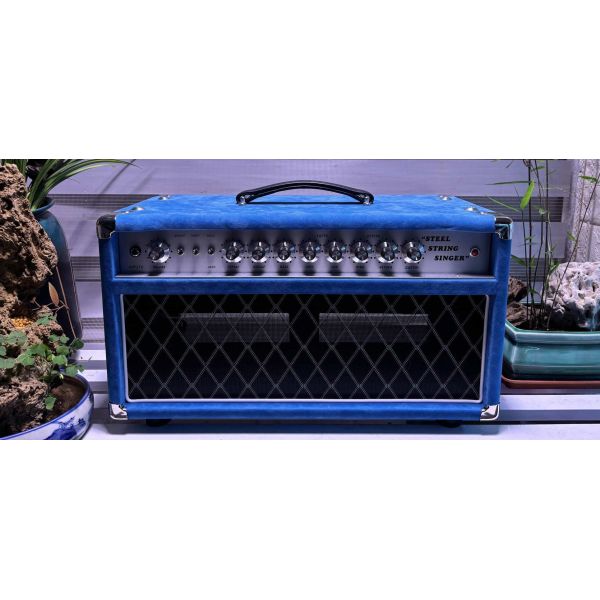 Custom Dumble CLONE Steel String Singer Head 20W 50W 100W with Suede Brown Color, Grand Amplifier SSS Model