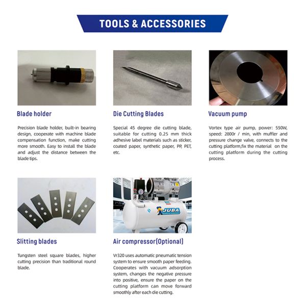 Semi Rotary Label Die Cutting Vicut VR320 Multi Function Automatic Machine with Slitter