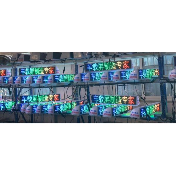 6500cd/Sqm Taxi Top LED Display P4 One Side Waterproof SMD1921