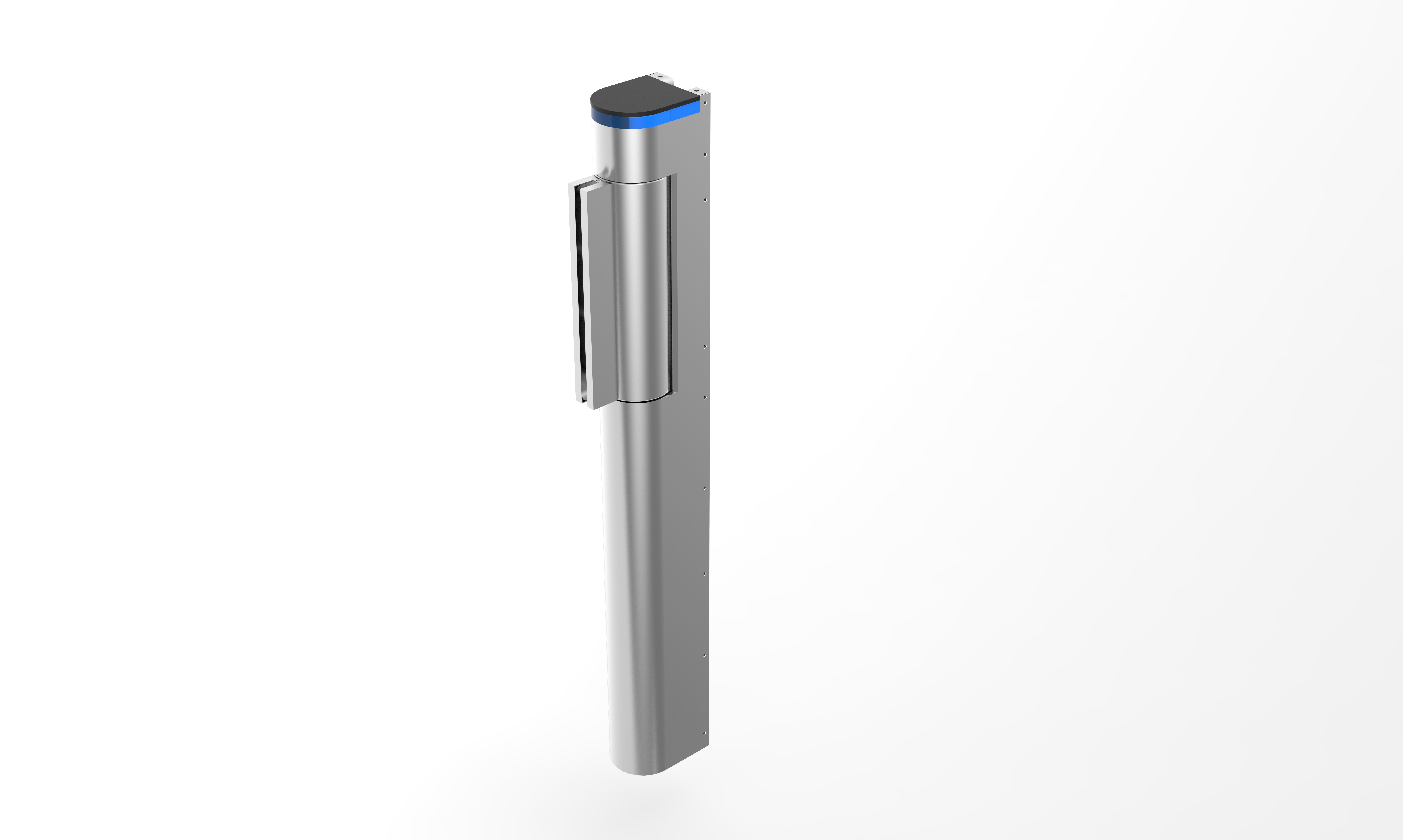 High Speed Rail AB Turnstile with Clutch Locking Function Infrared Radar Sensor and Tri-color Indicator Light