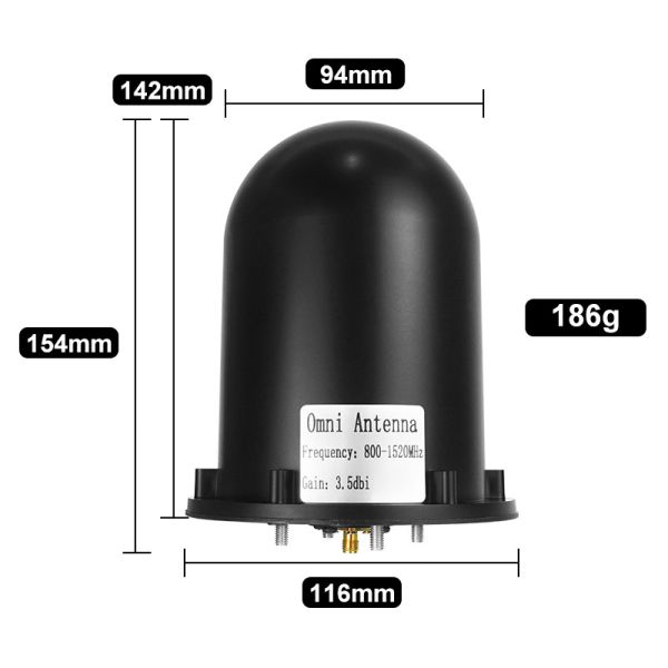 Circular Polarization Type Hat 800-1620MHz 3.5dBi Omin BABS Antenna For Anti Drone Signal Device