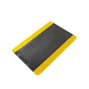 Quality Black And Yellow Antistatic Conductive Cleanroom ESD Anti Fatigue Mat With Lock for sale