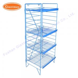 Quality Retail Store Bread Shop Stand Wire Mesh Display Rack for sale