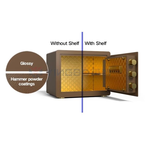 13kg Smart Home Safe Box Biometric Fingerprint Lock With Glossy Surface
