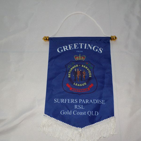 Sublimated Printing Pennant Flag Banner Plain Cotton Canvas