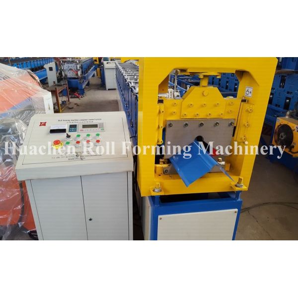 Plc Control 50hz Ridge Cap Sheet Metal Roll Former Machine With High Speed