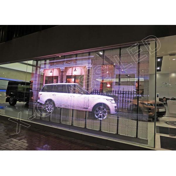 P3.91-5 Led Transparent Screen Die-casting Aluminum And Standard 1000x1000mm for Window display
