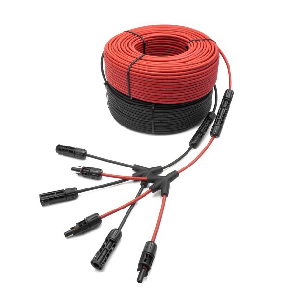 Y Branch Parallel Adapter Connector Cable Wire Plug Tool Kit For Solar Power System