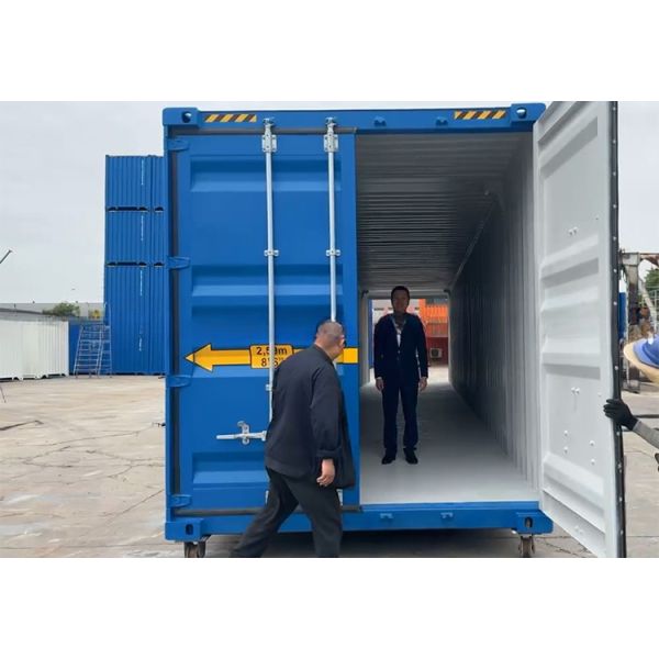 108 CBM Capacity Double End Door 6mm Steel Floor 2591mm Wide Trailer and Rail Way 53ft Length 53 Feet Shipping Container