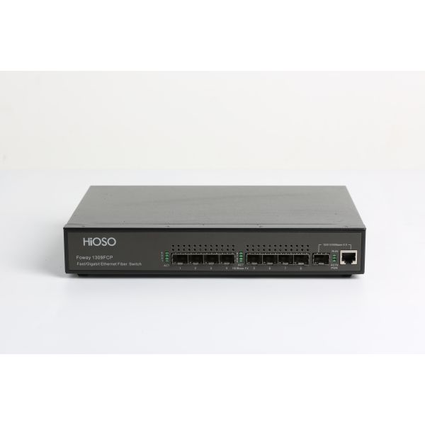 8 100M RJ45 Ports IEEE802.3ab POE Switch Support Management