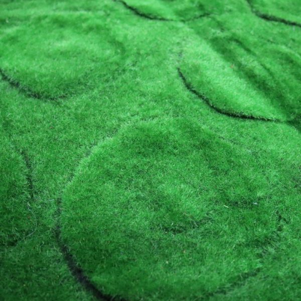 Simulation Artificial Moss Mat Turf Flocking Plant Wall 10mm Plastic Panels