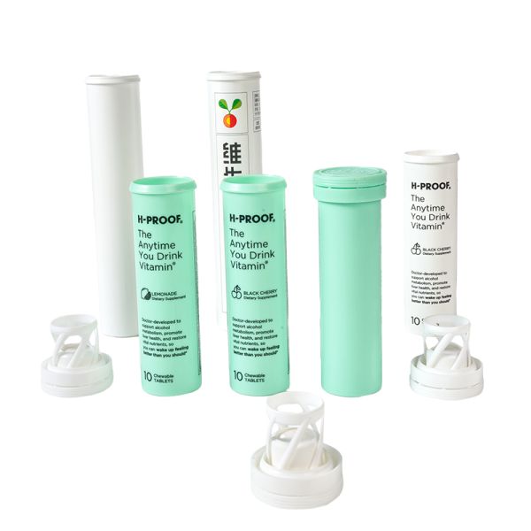 Portable Plastic Effervescent Tablet Bottle For Counting Tablets And Vitamins