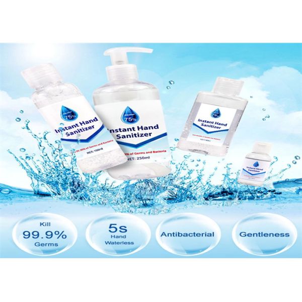 Waterless Liquid Form Alcohol Based Hand Sanitizer , Alcohol Rub Sanitizer