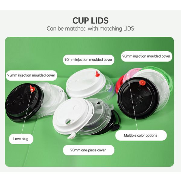 Customized Biodegradable Disposable Coffee Paper Cup Single Double Ripple Wall Paper Coffee Cups With Lids
