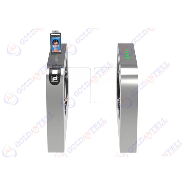 High Security Half Height Turnstiles Anti Tail With Face Recognition Camera Finger Print