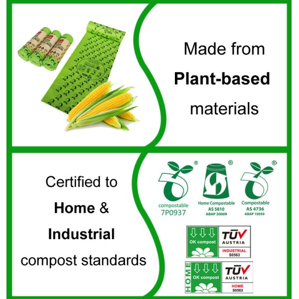 Recyclable Biodegradable Shopping Bag Packaging Compostable Reusable Bags