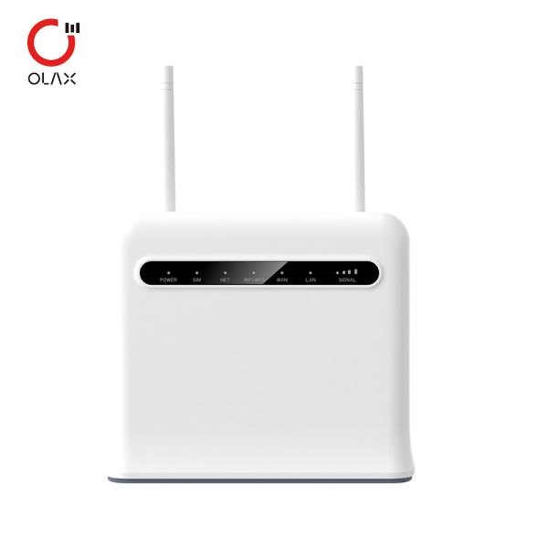OLAX CAT6 wifi 6 wireless bypass 300mbps 4000mAh battery 4G CPE modem sim card 4G LTE WiFi router