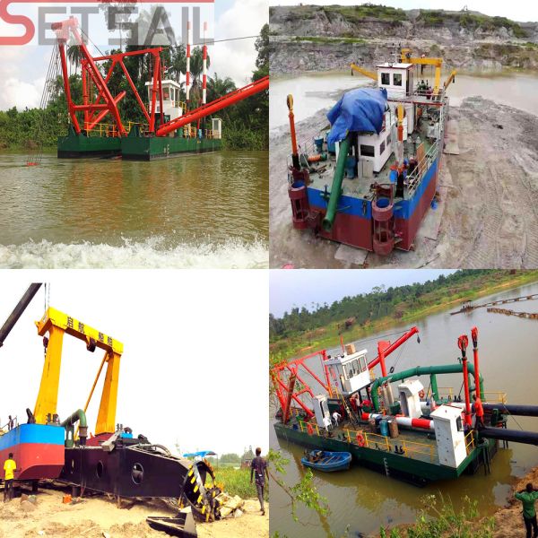 15 Meter Maximum Dredging Depth Hydrocyclone Cutter Suction Sand Dredger for River