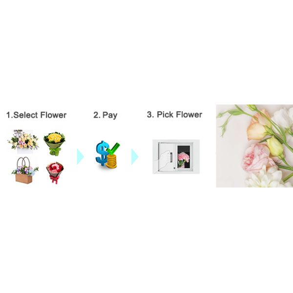 Automatic Floss Flower Vending Locker Touch Screen Control With Wifi
