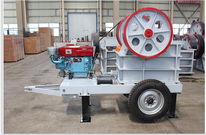 Limestone Diesel Engine Jaw Stone Crusher Machine PE250x400
