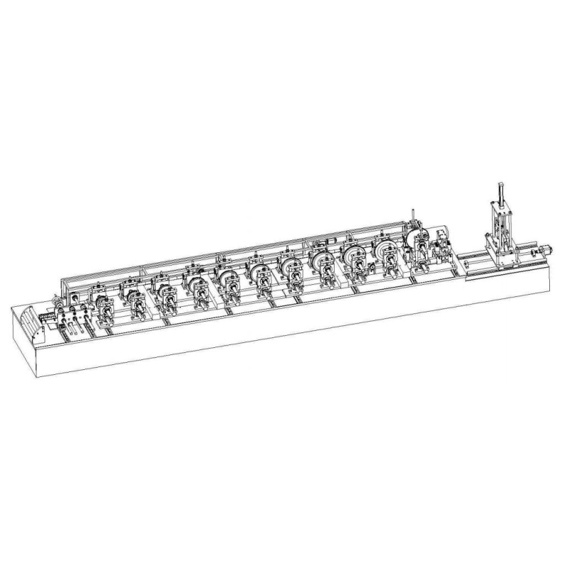 Baffle Tube Profile Rolling Machine