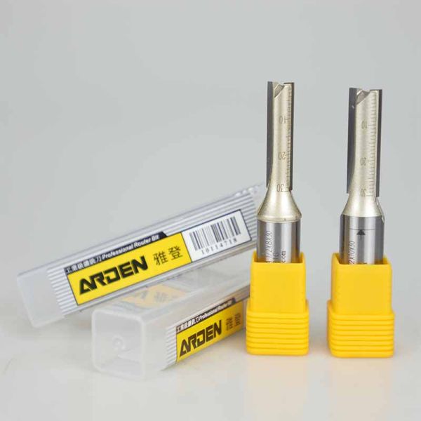 Arden Arden Metric Tct Trimming Engraving Machine Head 1/2 1/4 Handle Milling Cutter Double Edge Straight Slot Milling Cutter