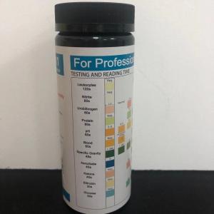 Quality 100T Urinalysis Test Strip ISO13485 Urine Infection Strips Dry Chemical Method for sale