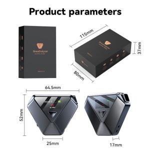 Buy cheap OEM ABS Portable Alcohol Breathalyzer Analyzer With Electrochemical Fuel Cell from wholesalers