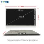 32 Inch TFT LCD Panel High Brightness 1920*1080 Resolution LVDS interface