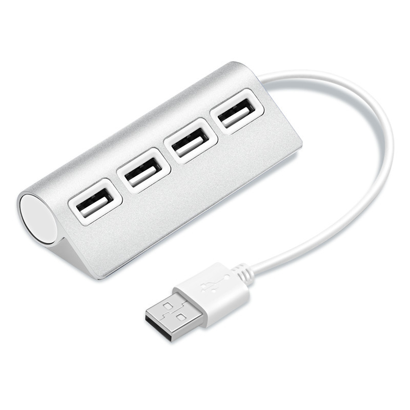PC Computer Aluminum Alloy 4 Port Usb 2 Hub
