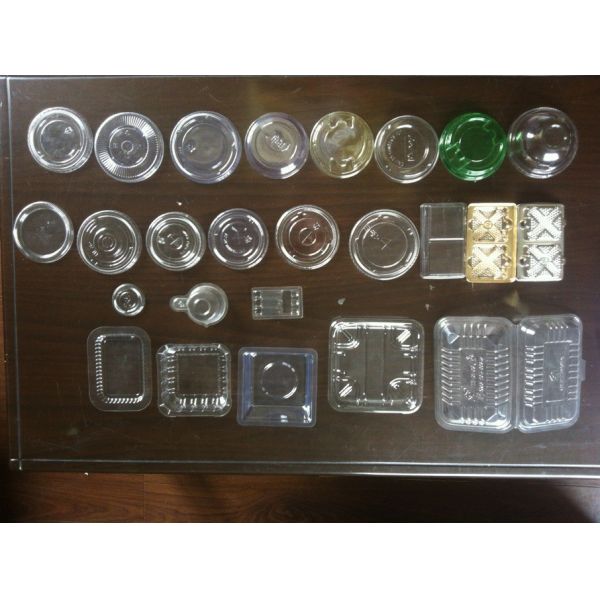 Plastic Lid Forming Machine , Plastic Cover Making Machine Big Forming Area