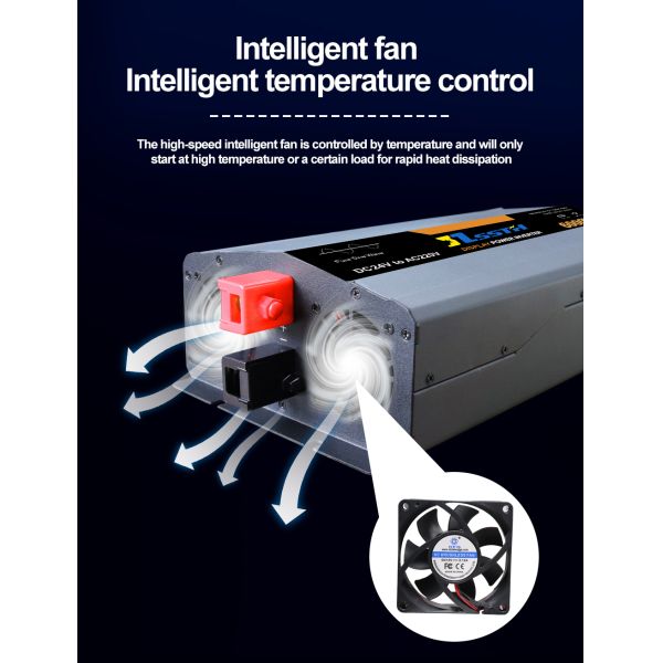 1000W High Frequency Power Inverter With LCD Display DC 12V 24V AC 110V 220V 230V