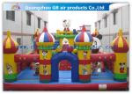 Colorful Inflatable Amusement Park , Fun City Commercial Inflatable Bouncers