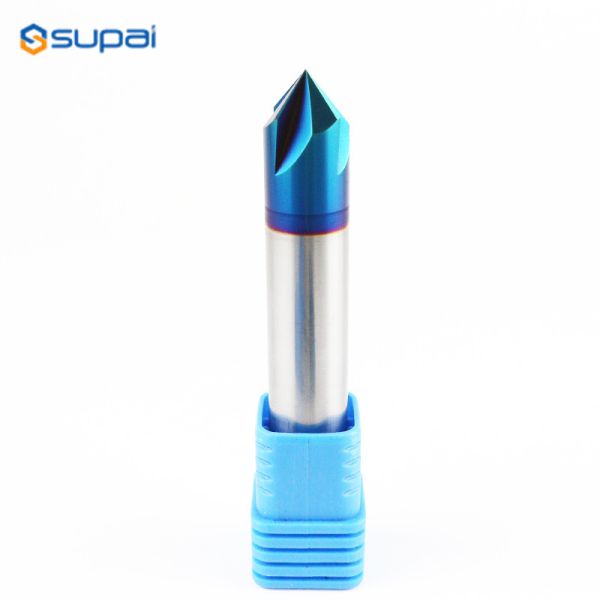 Tungsten Carbide 4 Flutes Chamfer End Mill CNC Cutting Tools