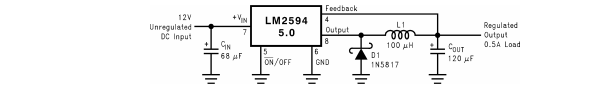 LM2594/LM2594HV Rectifier Diode SIMPLE SWITCHER® Power Converter 150 kHz LM2594MX-12