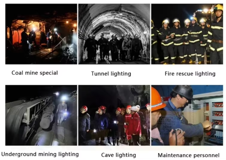 Customizable Bezel Ring Mining Light with Intelligent Charging Protection and Impact Proof 100000hrs Lifespan USB Rechargeable Mining Headlamp