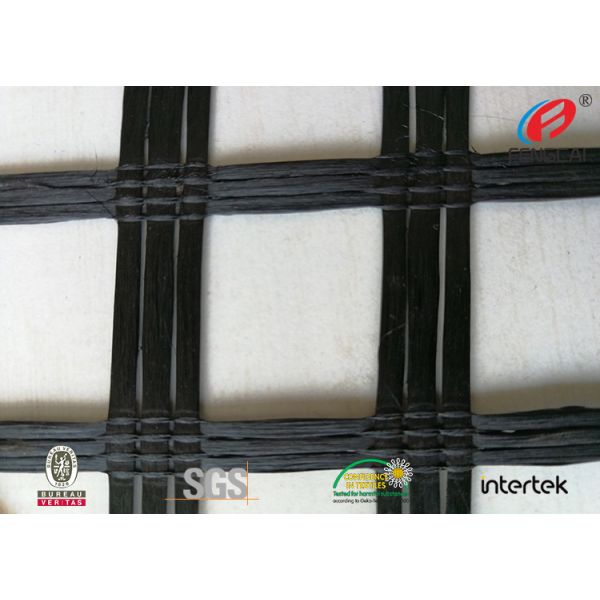Polyester Geogrid Reinforcing Fabric Retaining Wall Material Bitumen Coating