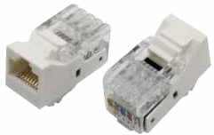 Cat.5e and Cat.6 RJ45 Keystone Jack Modules with Tool-less Type for Structured Cabling