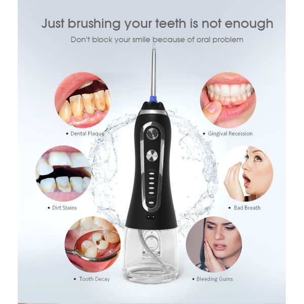 5 Modes Custom Mode Dental Water Flosser IPX7 Waterproof For Travelling