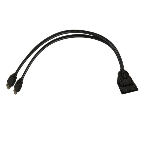 ODM Cable Wire Harnesses Two USB Extension Cable Automotive Dash Mount