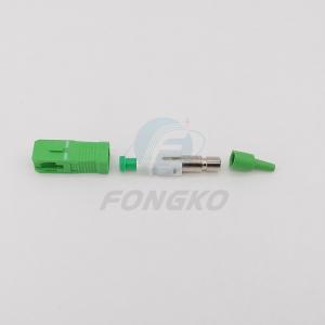 China Sc APC 0.9mm Multimode Fiber Connectors Pigtail Fiber Connector on sale