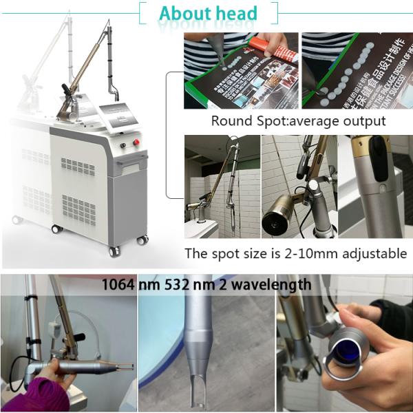 new product 2018 double rod nd yag laser tattoo removal machine 1064nm 532nm birth mark remove