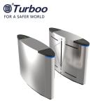Automatic system security flap barrier gate with barcode reader function