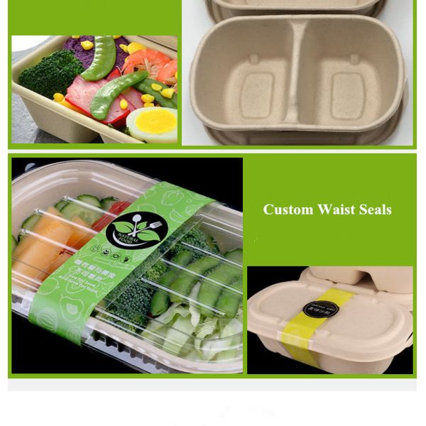 Biodegradable Sugarcane Bagasse Food Container Bamboo Pulp Food Container Boxes
