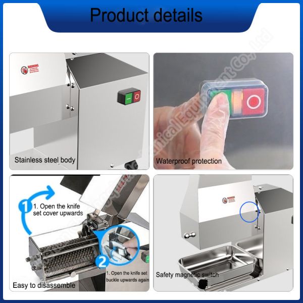 450W Commercial Food Preparation Equipment Kfc Chicken Cutting Machine Beef Tenderizer