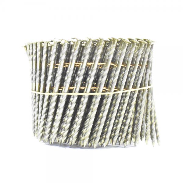 Buy 16 Degree Pallet Coil Nails Wood Screw Shank Bright Pallet Wire Coil Nails 2.8x50mm at wholesale prices