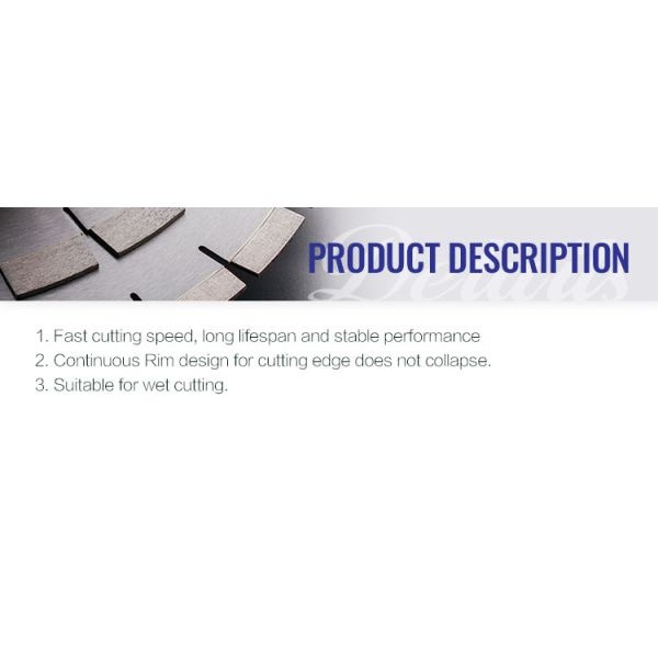 Customized Support OBM Continuous Diamond Tools Diamond Saw Blade for Stone Cutting