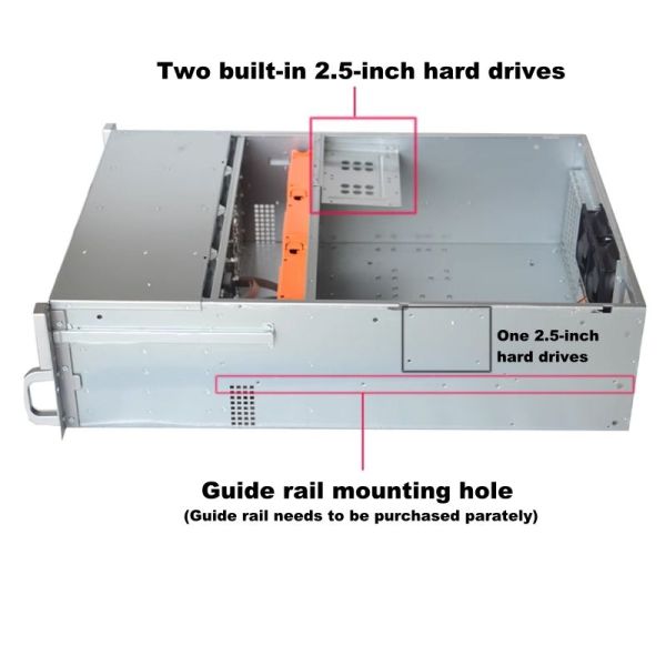 Servers 4U24 Disk Hot Swap Chassis Industrial NVR Storage Case NAS 4U GPU Server Chassis with Private Mold
